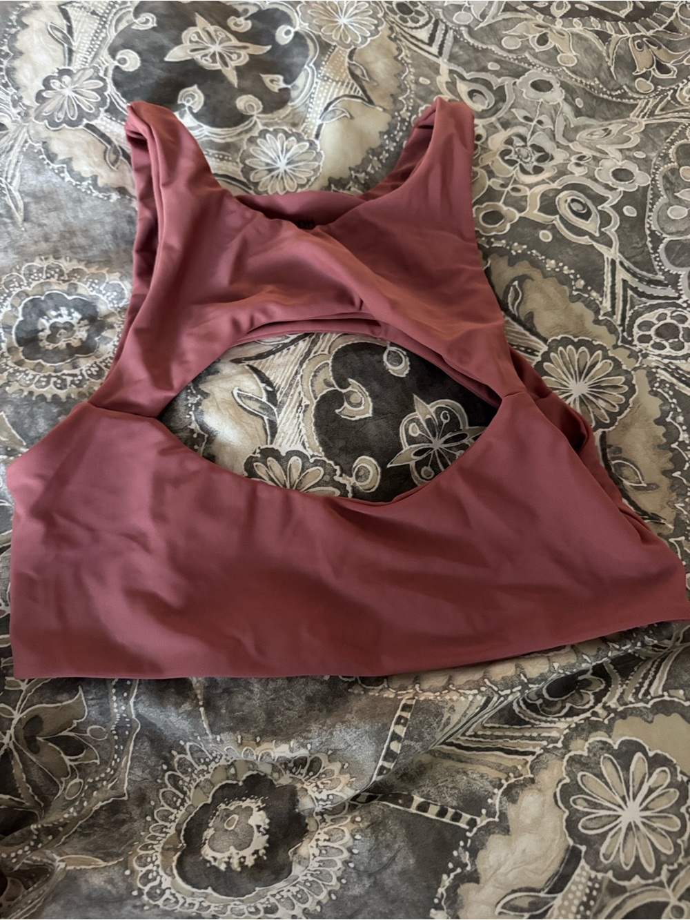 Women's Scoop Back Sports Bra - Mauve Pink